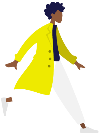 dessin d'une personne en mouvement